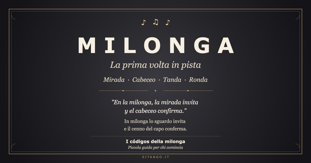 La prima volta in milonga — Mirada, cabeceo e le regole non scritte