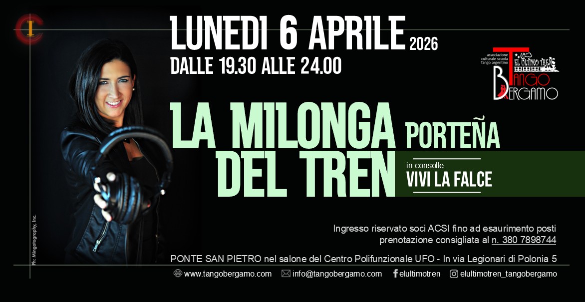 La Milonga Del Tren - In consolle VIVI LA FALCE! — Evento tango a Ponte San Pietro