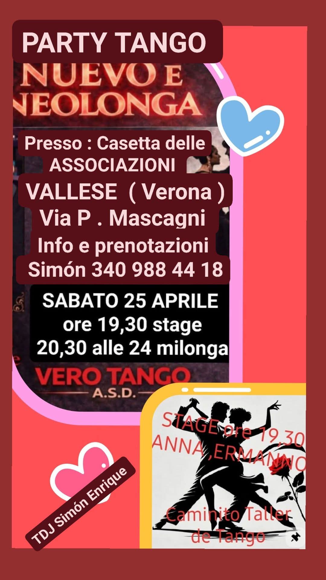 Stage caminito traller de tango con Ermanno e Anna — Evento tango a Oppeano