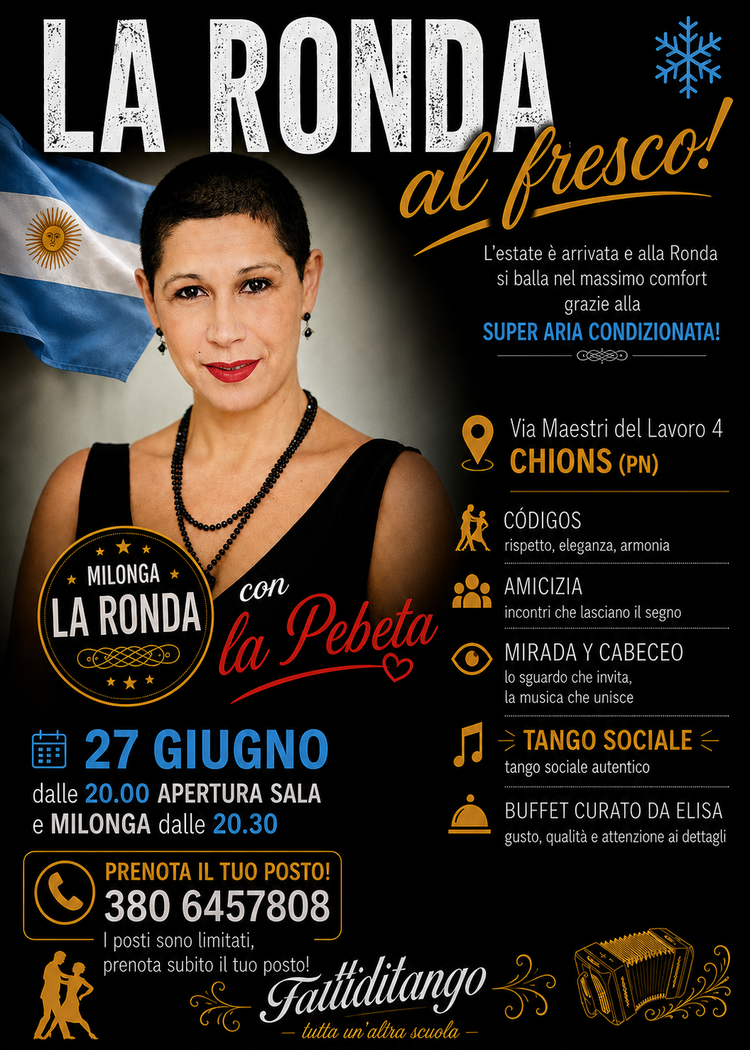 Milonga la Ronda con La Pebeta — Evento tango a Chions